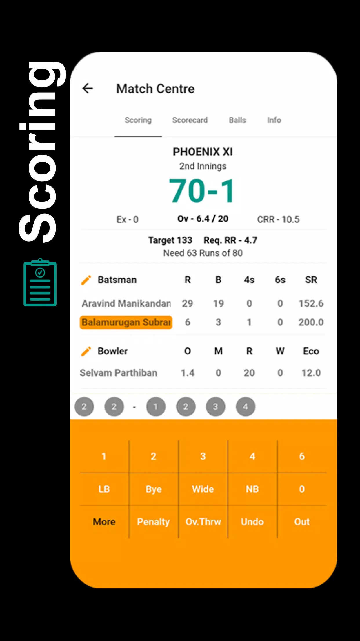 STUMPS - The Cricket Scorer Скриншот 0