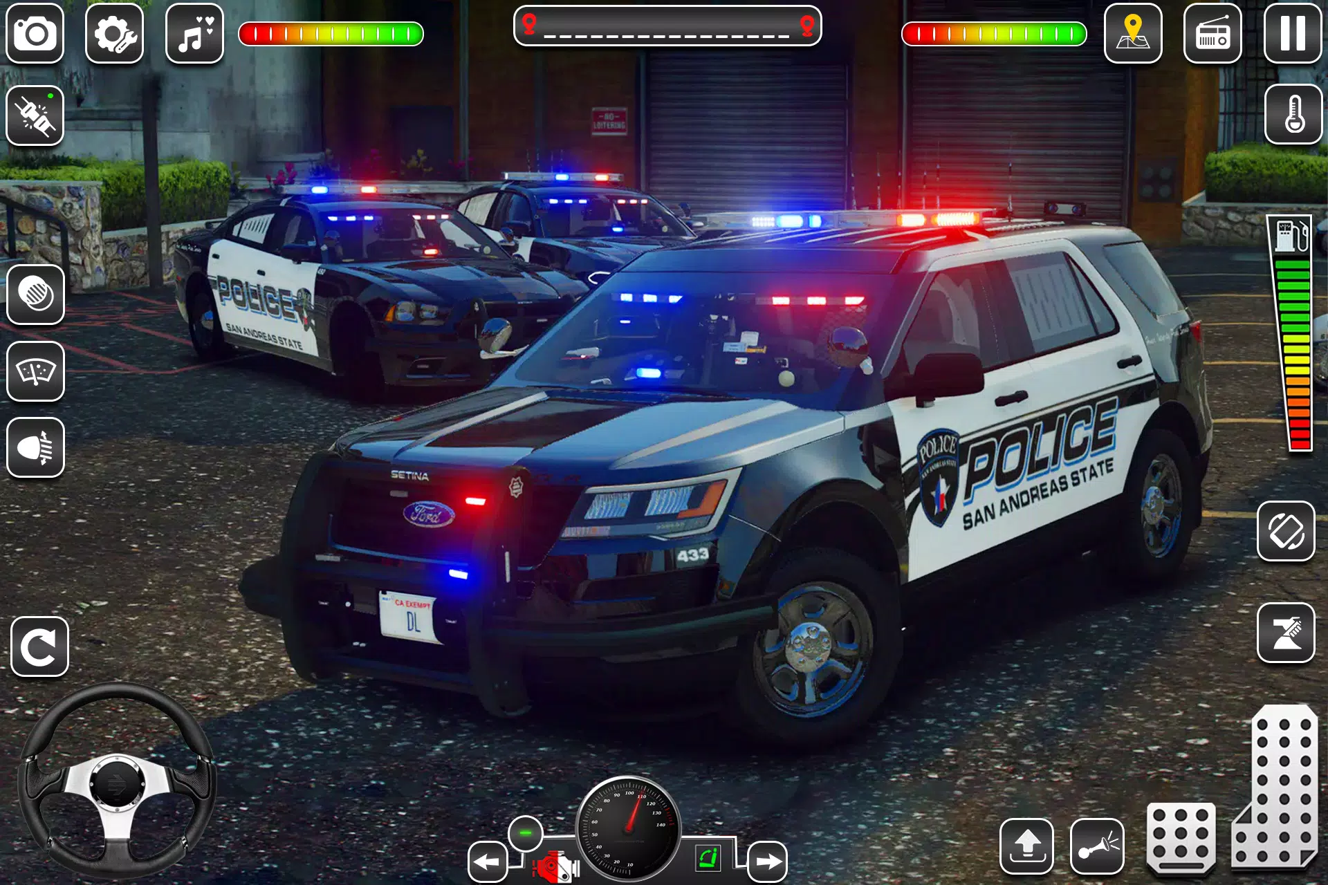 US Police Car Chase Game 3D Ekran Görüntüsü 0