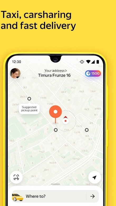 Yandex Go: taxi and delivery スクリーンショット 1