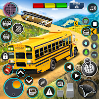 Offroad School Bus Driver Game Tangkapan skrin 1