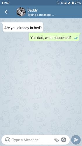 Fake Chat Messenger — TeleFake Captura de tela 1