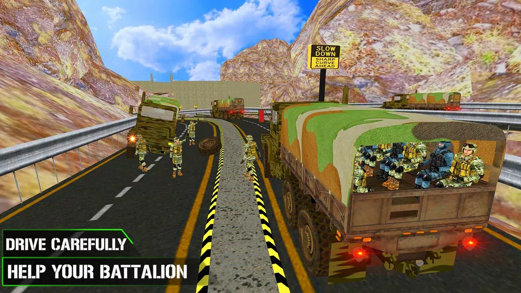 US Army Transporter Truck Game Captura de pantalla 1