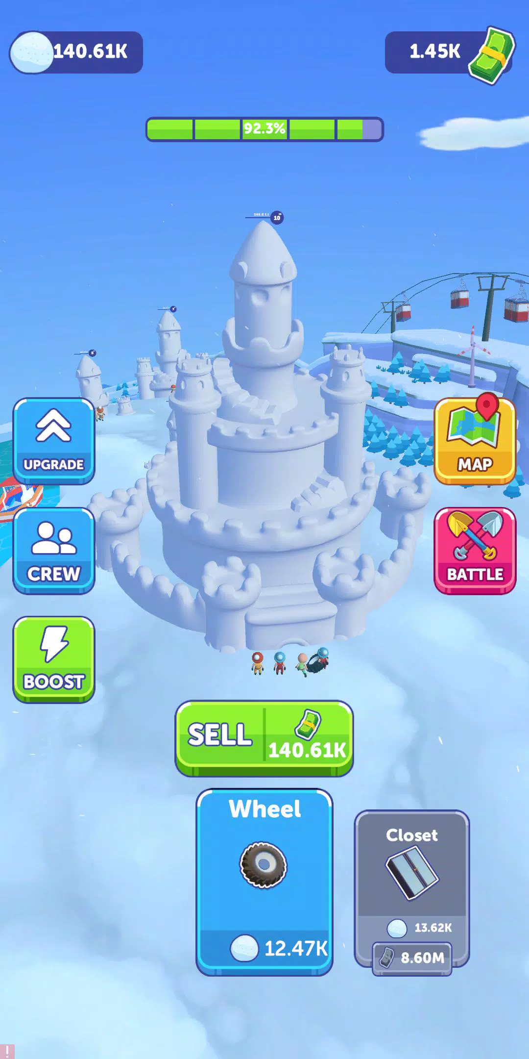 Snow Castle: Idle Clicker Tangkapan skrin 1