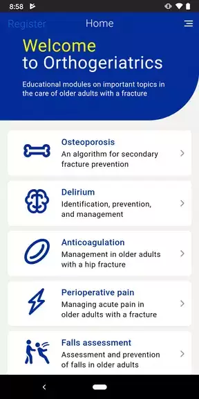 AOTrauma Orthogeriatrics Schermafbeelding 1