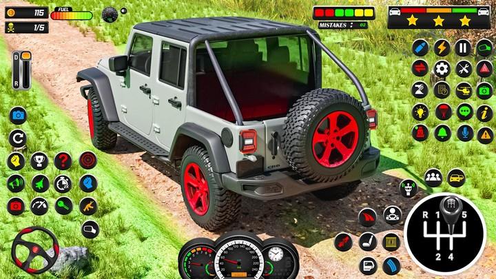 Offroad Jeep 4x4 Driving Games Ekran Görüntüsü 1