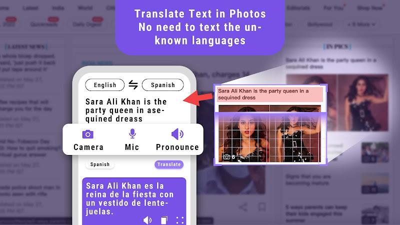 Translate Less with Text Voice Screenshot 2