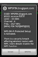 WPSPIN. WPS Wireless Scanner. 螢幕截圖 0