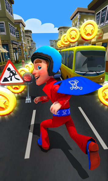 Subway Run 2 Superhero Runner Mod Tangkapan skrin 0