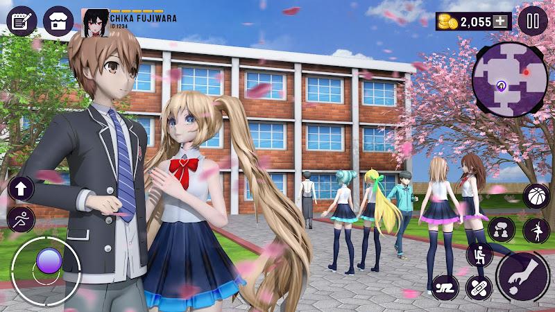 Sakura High School Girls Games Schermafbeelding 2