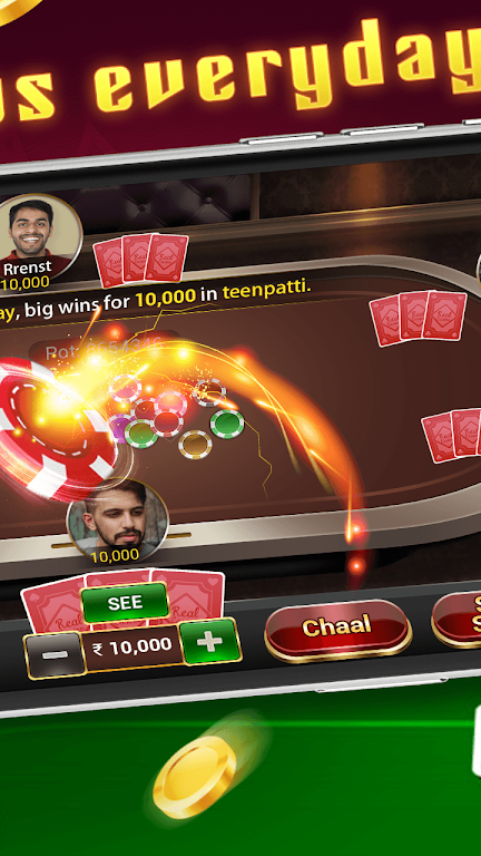 Teen Patti Gold - traditional online poker game 스크린샷 1