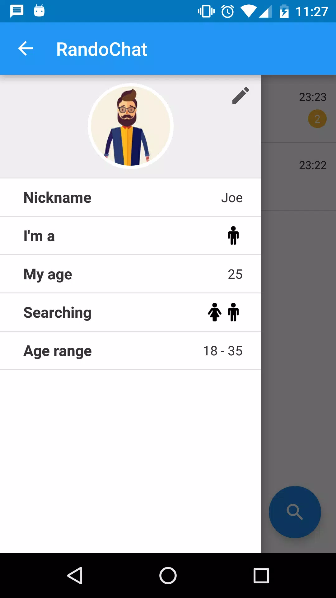 RandoChat - Chat roulette Скриншот 0
