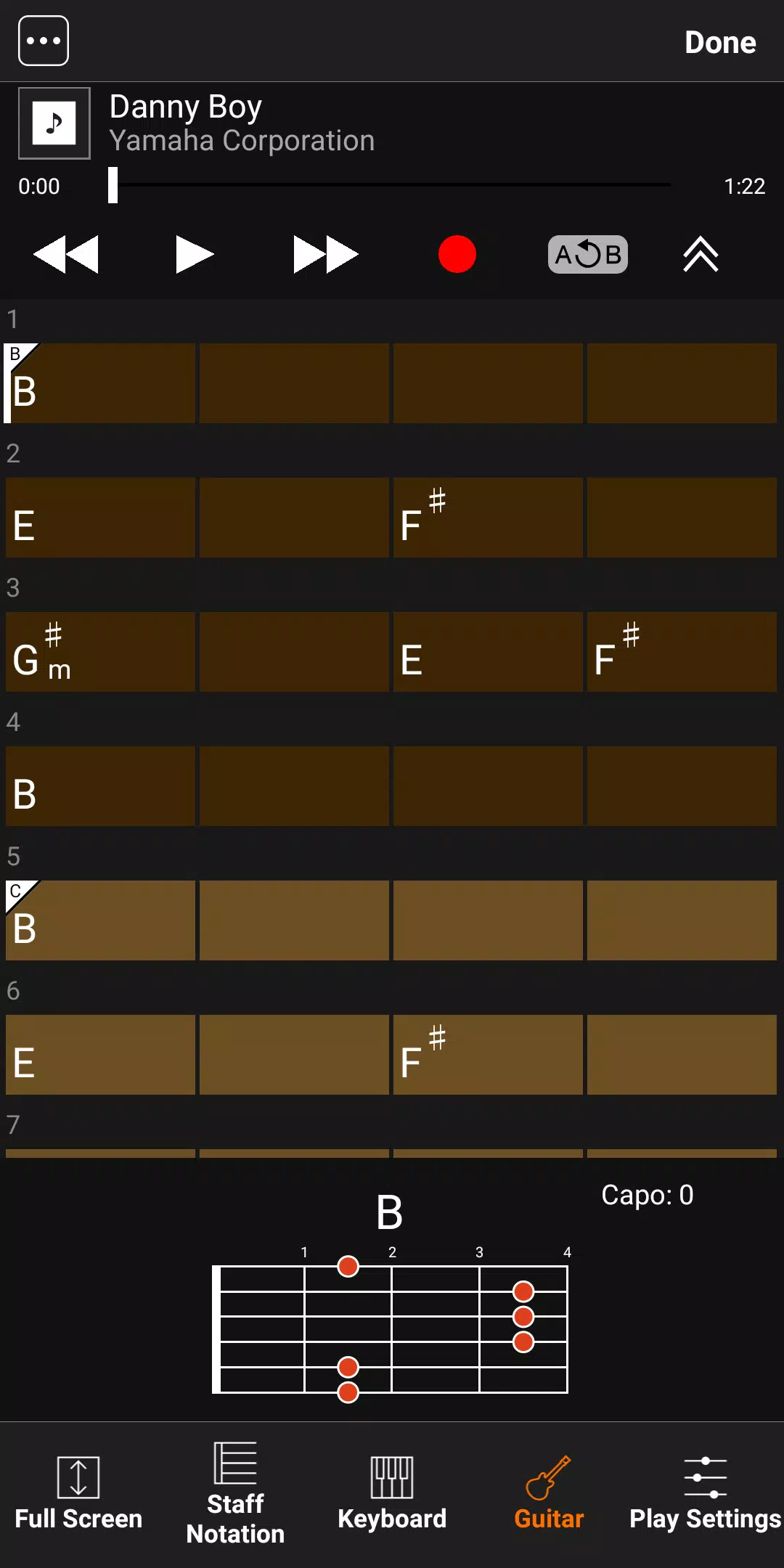 Chord Tracker Ekran Görüntüsü 2