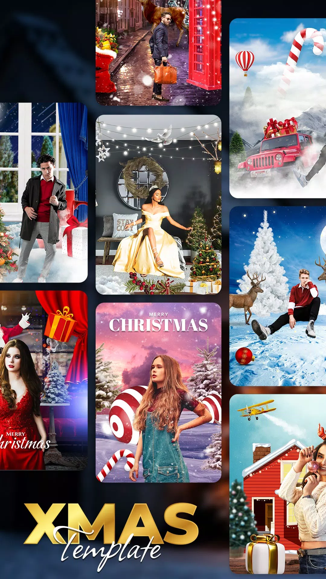Christmas Photo Frames, Editor ภาพหน้าจอ 2