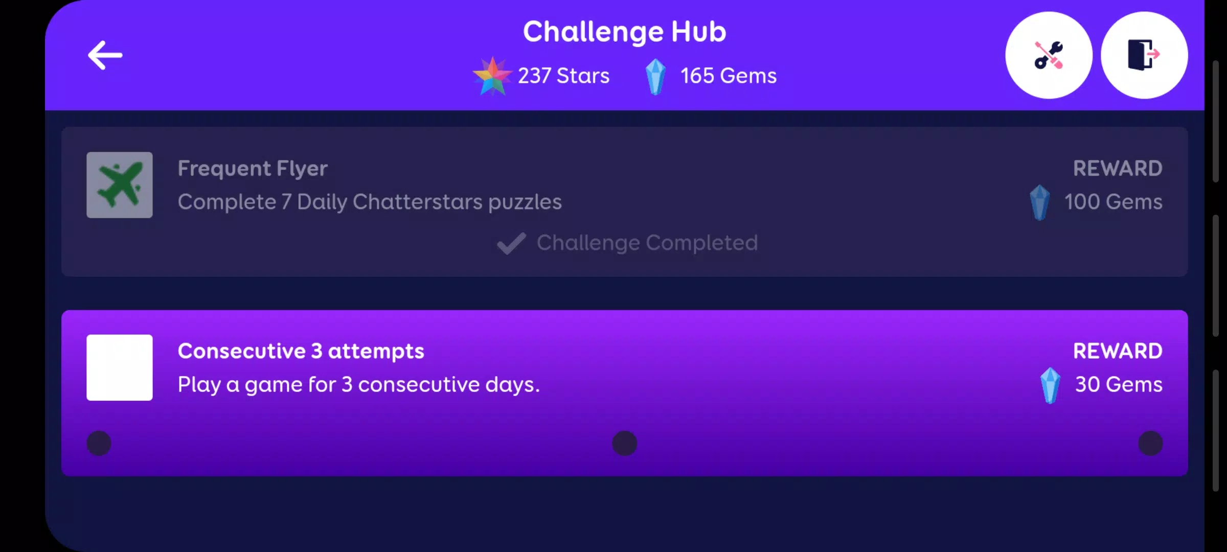 Schermata ChatterStars 2