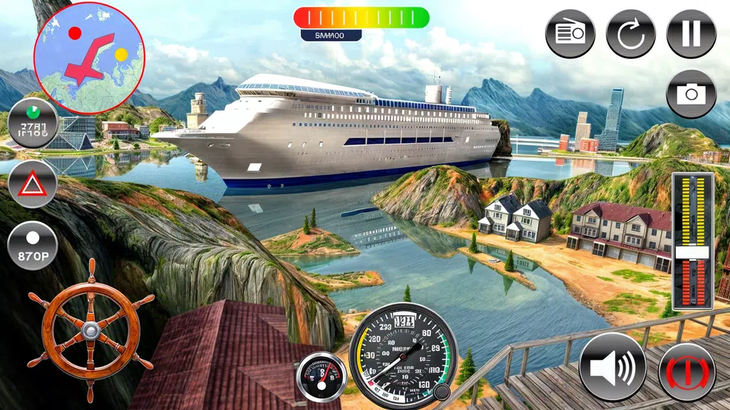 Transport Cruise Ship Games Скриншот 0