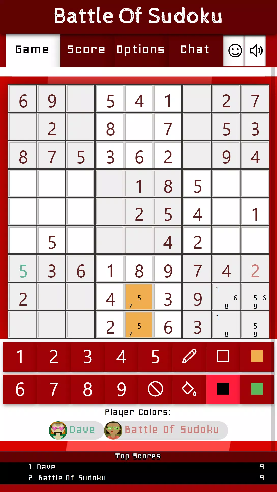 Battle Of Sudoku Zrzut ekranu 1