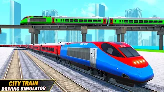 City Train Driving Train Games Tangkapan skrin 3