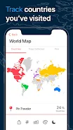 Pin Traveler: Trip, Travel Map Скриншот 1