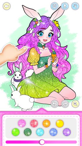 Princess Game Fantasy Coloring স্ক্রিনশট 2