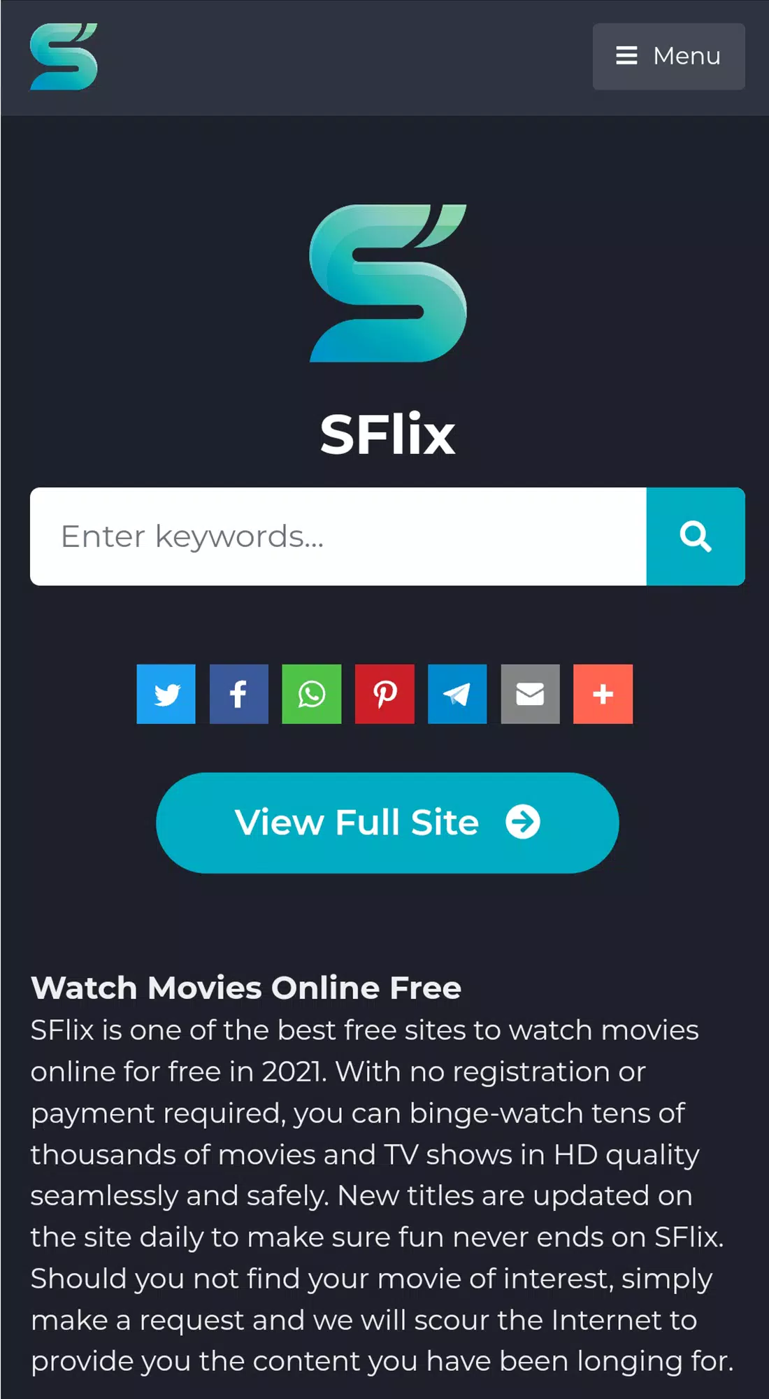 SFlix for Movies and Series スクリーンショット 0