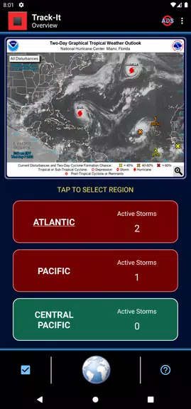 Track-It Hurricane Tracker Schermafbeelding 0