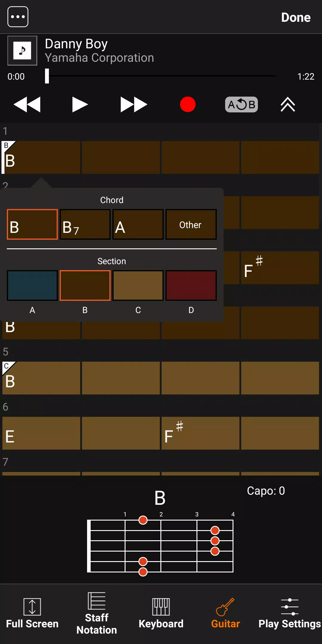 Chord Tracker Ekran Görüntüsü 3