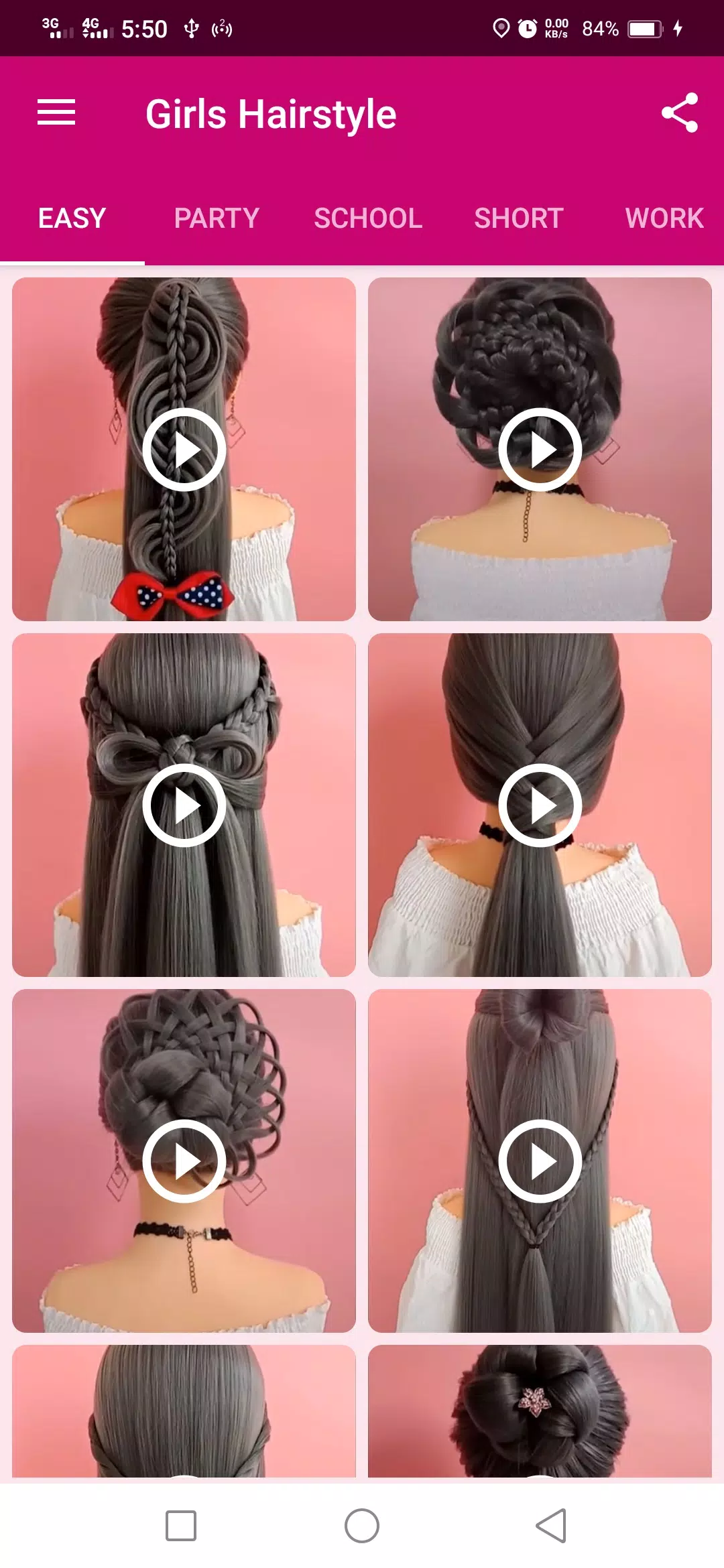 Schermata Girls Hairstyle 0