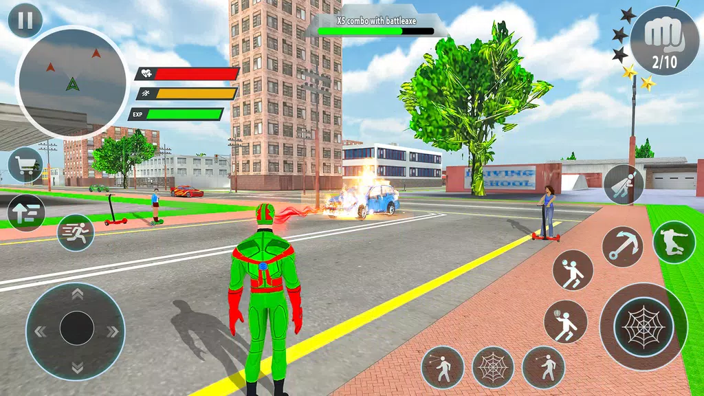 Police Robot Rope Hero Game 3d スクリーンショット 1