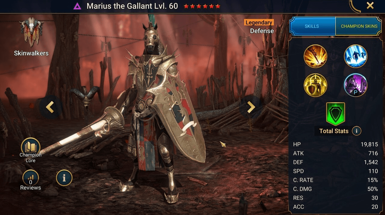 Marius the Gallant Missions: Raid Shadow Legends Guide