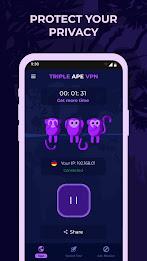 Triple Ape VPN - Safe & Secure スクリーンショット 0