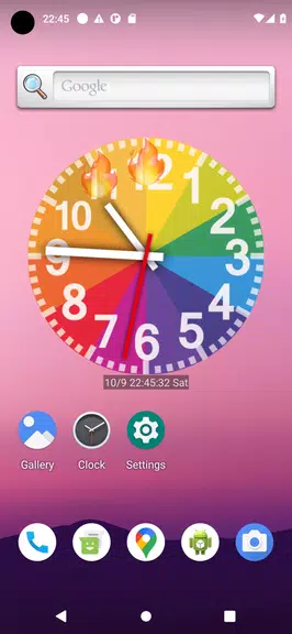 Rainbow Clock Ekran Görüntüsü 1