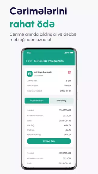 SMSRadar.az DYP AYNA cərimələr Schermafbeelding 2