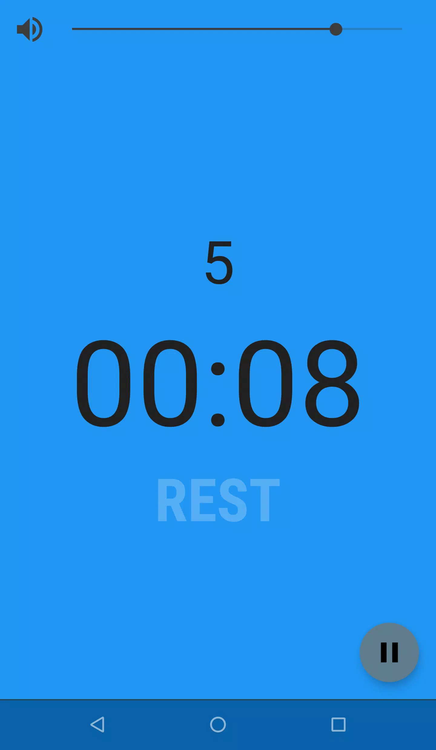 Schermata Interval Timer 3