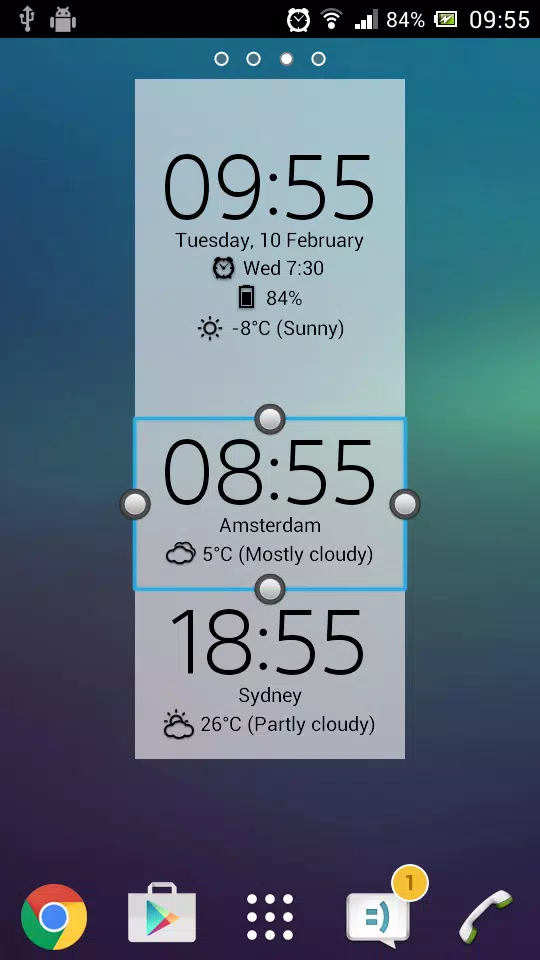 Digital Clock & Weather Widget Capture d'écran 3