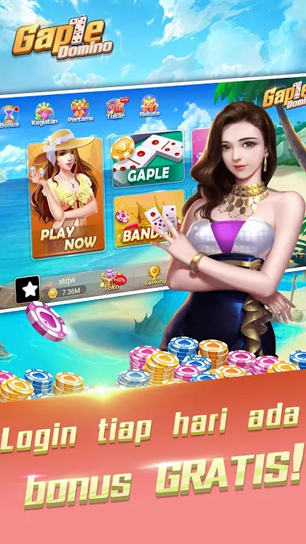 Schermata Domino Gaple: QQ 99 dan Texas Lokal Indo 0