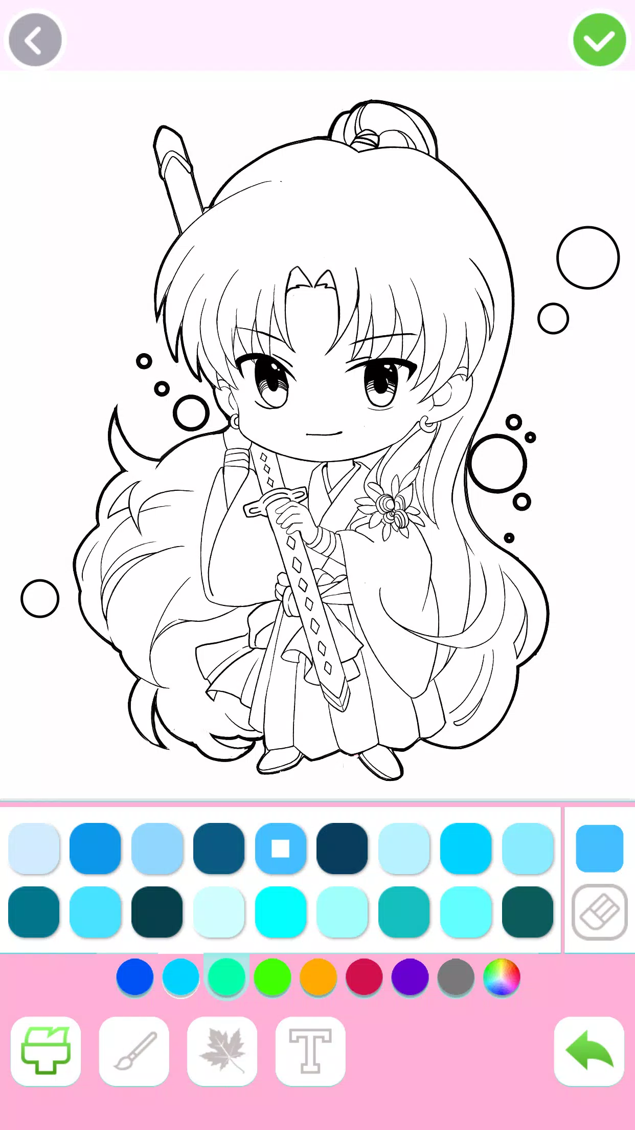 Cute Drawing : Anime Color Fan Tangkapan skrin 2