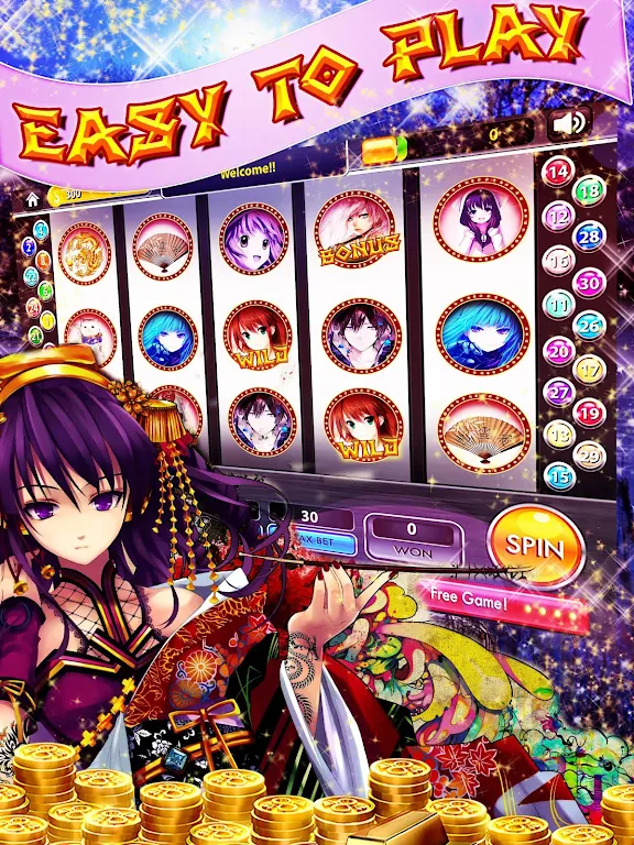 Anime Slots – Tokyo Pokies Screenshot 0