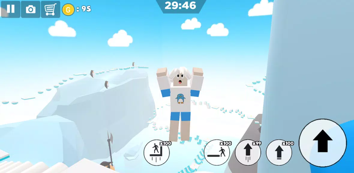 Schermata Ice snow island parkour 1