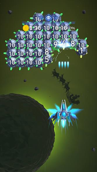 Dust Settle 3D - Galaxy Attack Mod ภาพหน้าจอ 1