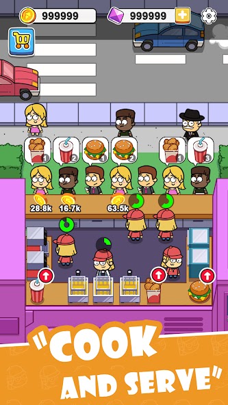 Idle Food Bar: Food Truck Mod Zrzut ekranu 0