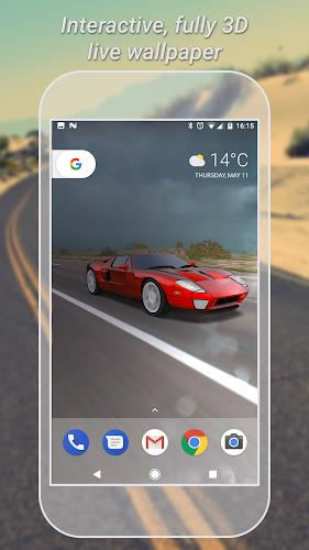 3D Car Live Wallpaper Lite Скриншот 0