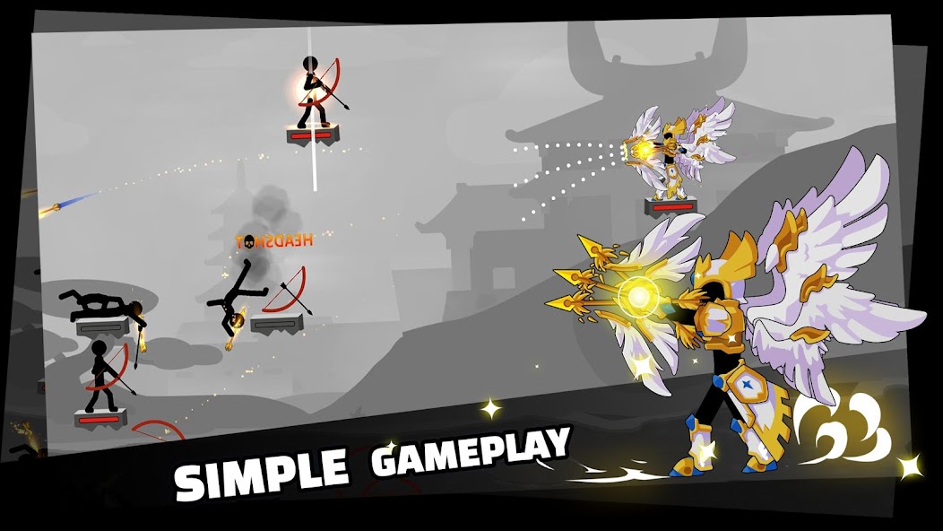 Stickfight Archer Mod Tangkapan skrin 0