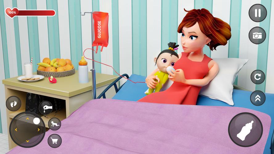 Single Mom Virtual Mother Sim Ảnh chụp màn hình 0