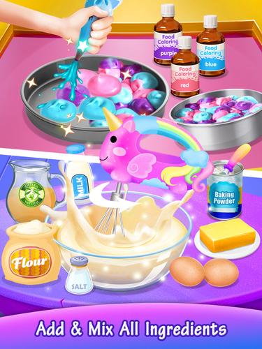 Galaxy Unicorn Cake Captura de pantalla 0
