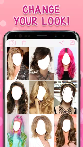 Long Hairstyles Photo Tangkapan skrin 0