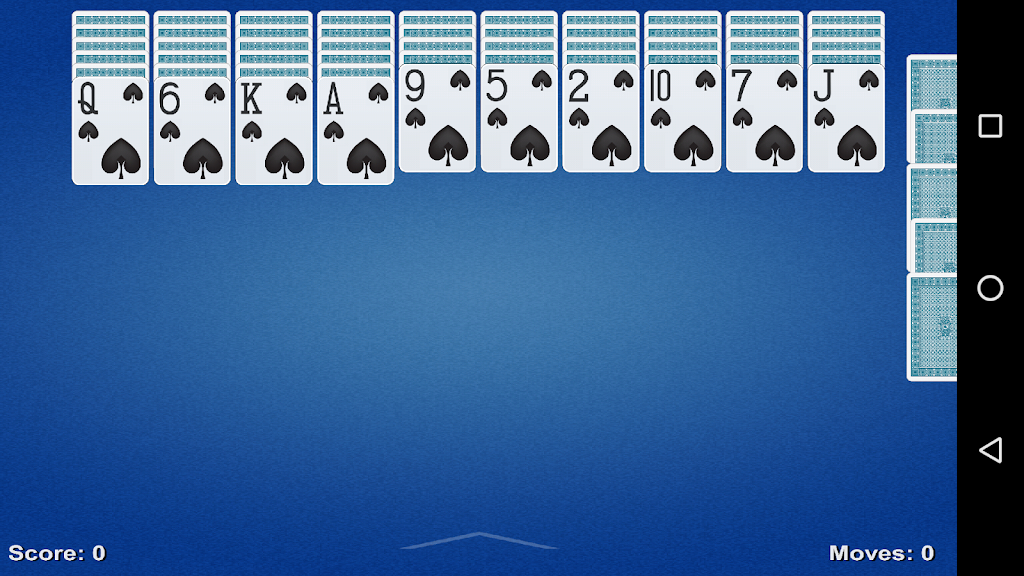 Spider Solitaire Game Zrzut ekranu 0