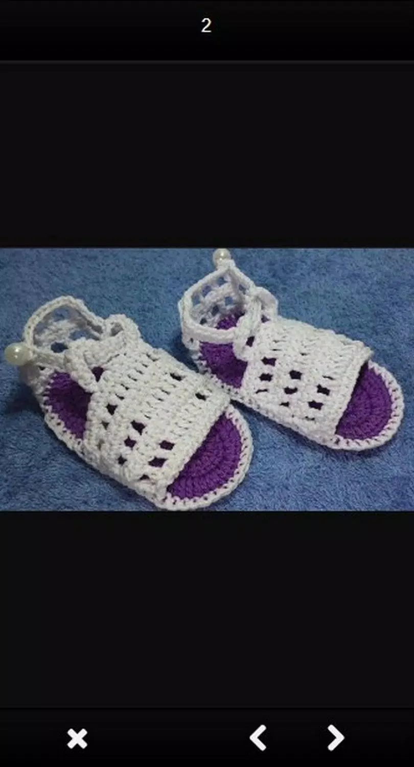 Knitted sandals idea Tangkapan skrin 1