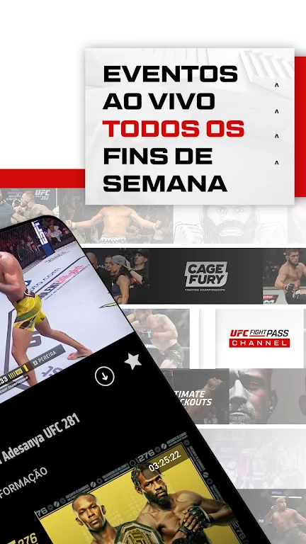 UFC Fight Pass - MMA ao vivo Captura de pantalla 1