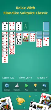 Solitaire Klondike classic. Zrzut ekranu 0