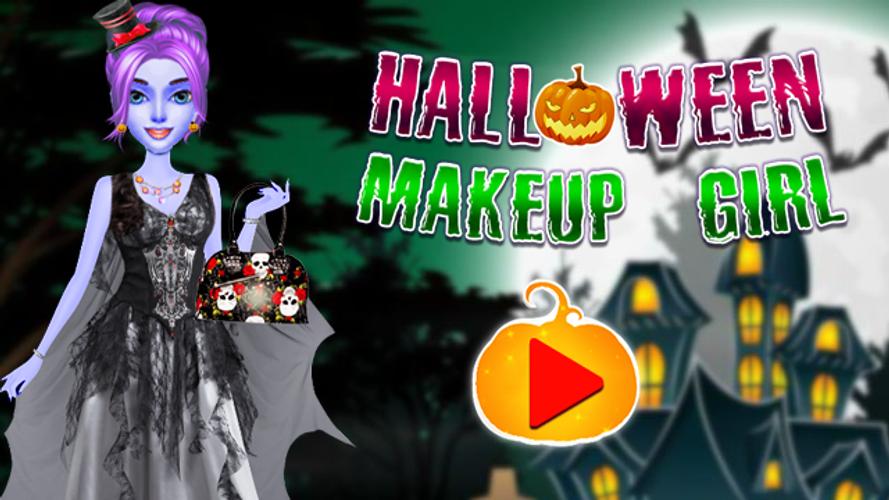 Halloween Makeup Salon Game Captura de pantalla 0